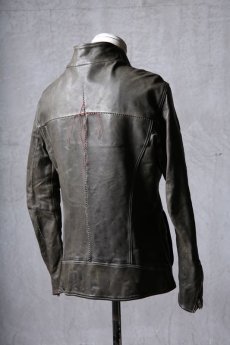 画像7: incarnation / インカネーション / 12111-41287 / HORSE LEATHER Z/F BLOUSON H/N MOTO #2 O/P ARM LINED (7)