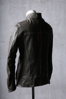 画像6: incarnation / インカネーション / 12111-41287 / HORSE LEATHER Z/F BLOUSON H/N MOTO #2 O/P ARM LINED (6)