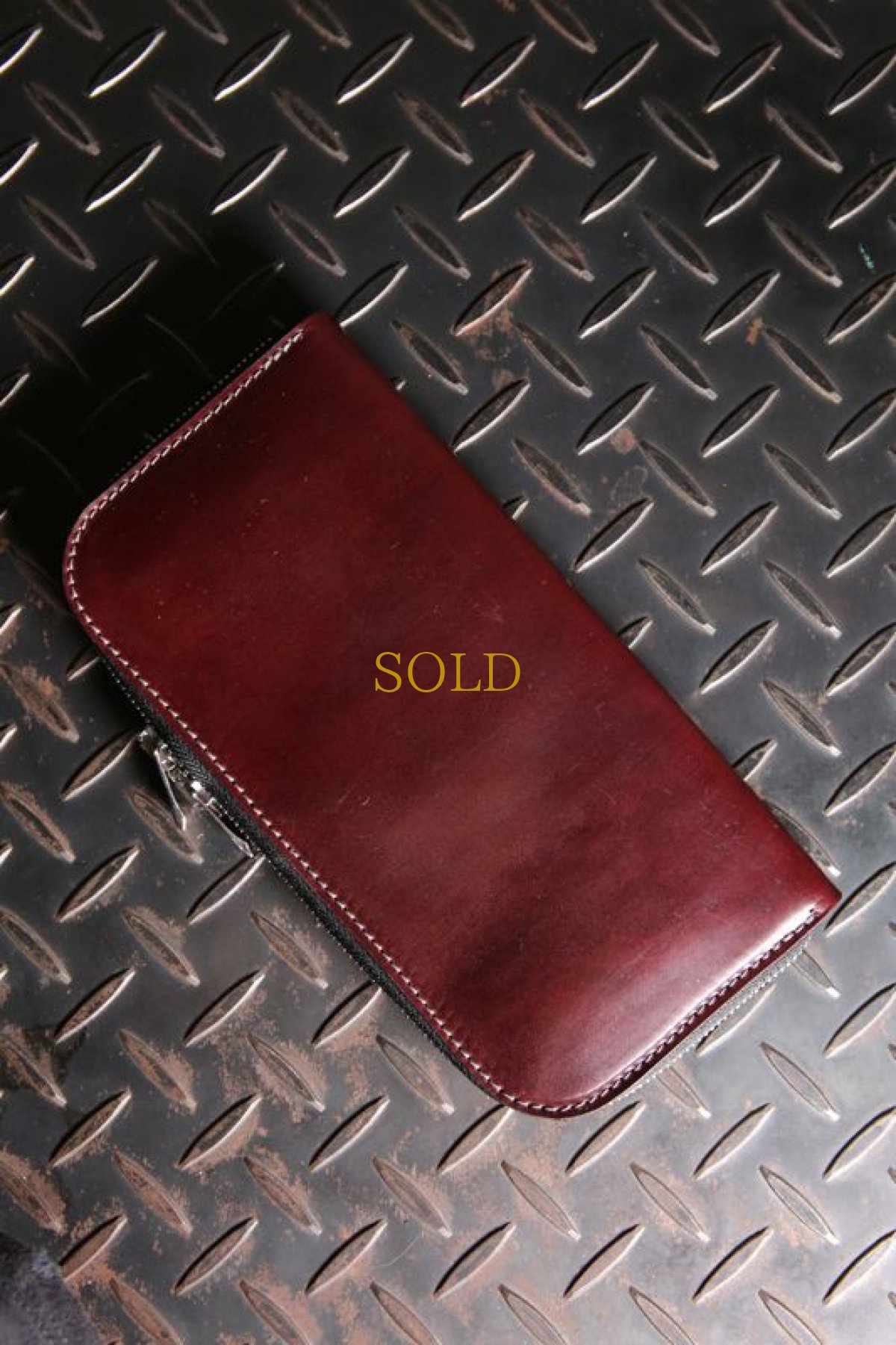 画像1: incarnation / インカネーション / 32113SC-860 / SHELL CORDOVAN WALLET SQ ZIP  (1)