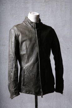 画像3: incarnation / インカネーション / 12111-41287 / HORSE LEATHER Z/F BLOUSON H/N MOTO #2 O/P ARM LINED (3)