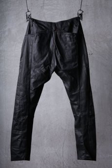 画像2: incarnation / インカネーション / 31981-6452 / COTTON ELASTANE DENIM LONG DARTS SARROUEL PANTS (2)