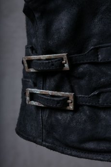 画像15: incarnation / インカネーション / 12111-41077 / BACK SKIN HORSE LEATHER DOUBLE BREAST MOTO W/POCKET LINED (15)