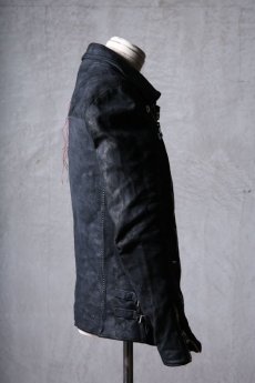 画像5: incarnation / インカネーション / 12111-41077 / BACK SKIN HORSE LEATHER DOUBLE BREAST MOTO W/POCKET LINED (5)