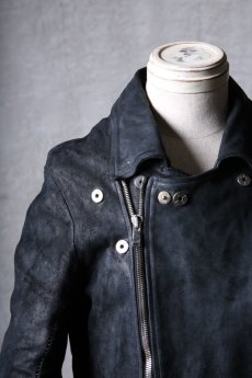 画像9: incarnation / インカネーション / 12111-41077 / BACK SKIN HORSE LEATHER DOUBLE BREAST MOTO W/POCKET LINED (9)