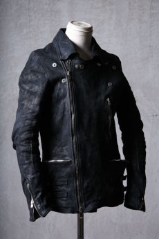 画像3: incarnation / インカネーション / 12111-41077 / BACK SKIN HORSE LEATHER DOUBLE BREAST MOTO W/POCKET LINED (3)