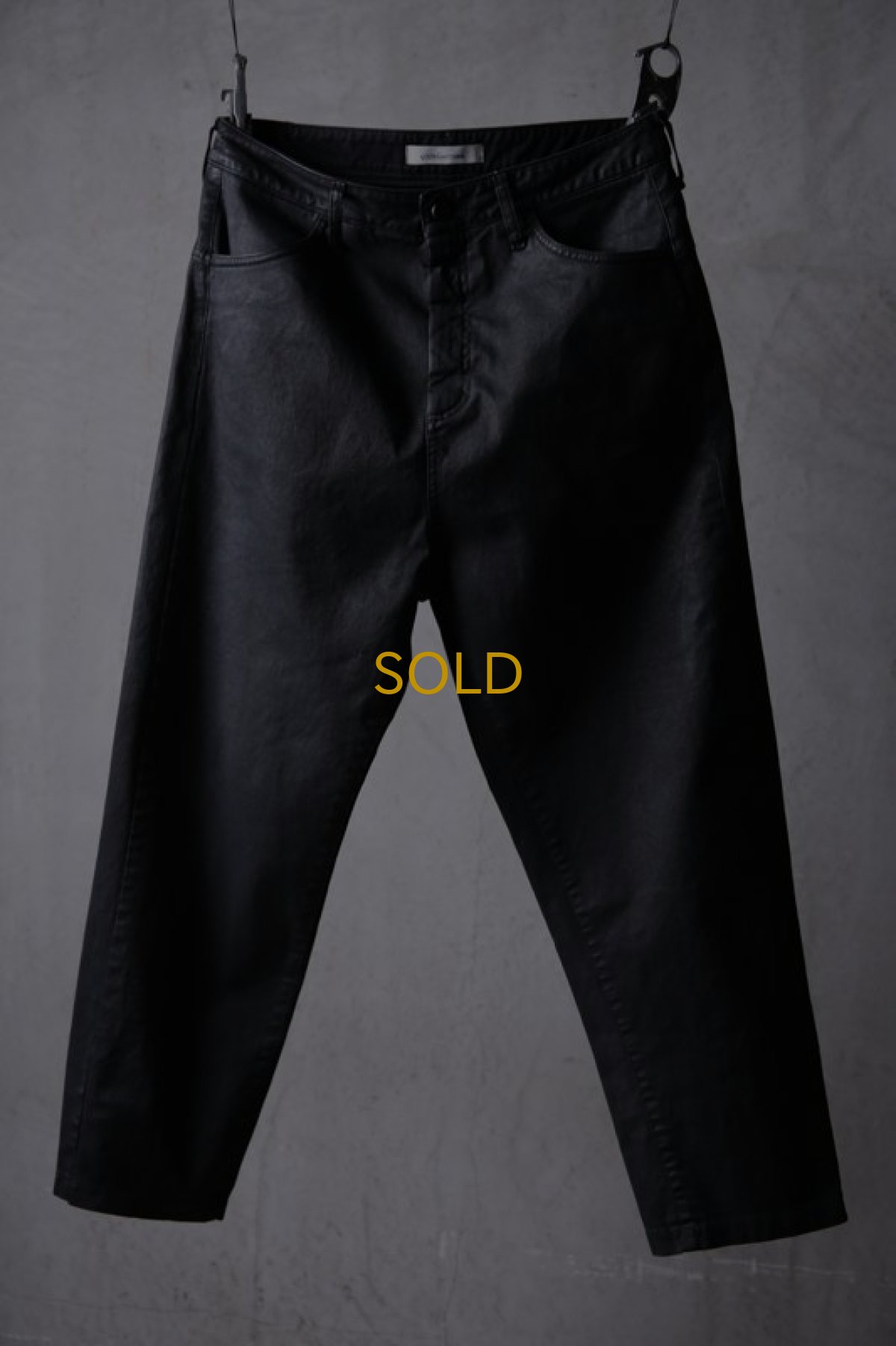 画像1: NostraSantissima / ノストラ サンティッシマ / P04 / Overfit stretch coated pants (1)