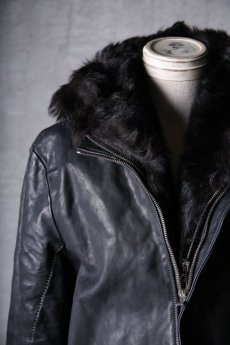 画像11: incarnation / インカネーション / 11911-5297CC / HORSE LEATHER SHEARLING PARKA LONG W/POCKET LINED (11)