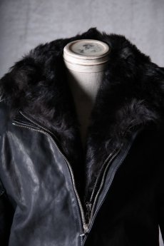 画像10: incarnation / インカネーション / 11911-5297CC / HORSE LEATHER SHEARLING PARKA LONG W/POCKET LINED (10)