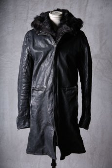 画像1: incarnation / インカネーション / 11911-5297CC / HORSE LEATHER SHEARLING PARKA LONG W/POCKET LINED (1)