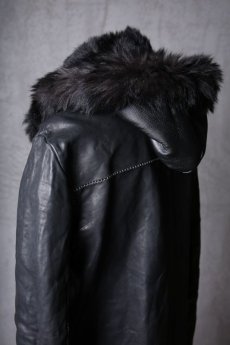 画像20: incarnation / インカネーション / 11911-5297CC / HORSE LEATHER SHEARLING PARKA LONG W/POCKET LINED (20)