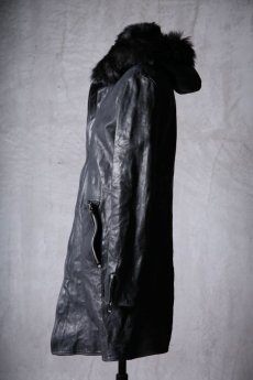 画像4: incarnation / インカネーション / 11911-5297CC / HORSE LEATHER SHEARLING PARKA LONG W/POCKET LINED (4)