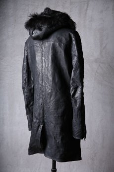 画像6: incarnation / インカネーション / 11911-5297CC / HORSE LEATHER SHEARLING PARKA LONG W/POCKET LINED (6)