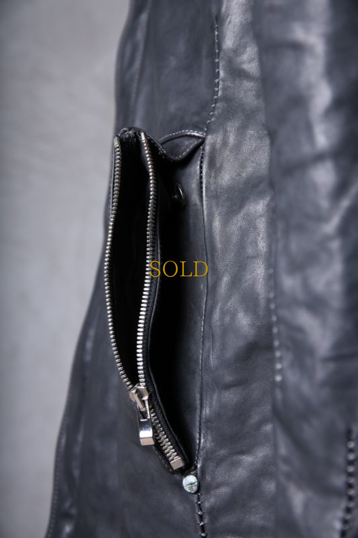 画像15: incarnation / インカネーション / 11911-5297CC / HORSE LEATHER SHEARLING PARKA LONG W/POCKET LINED (15)