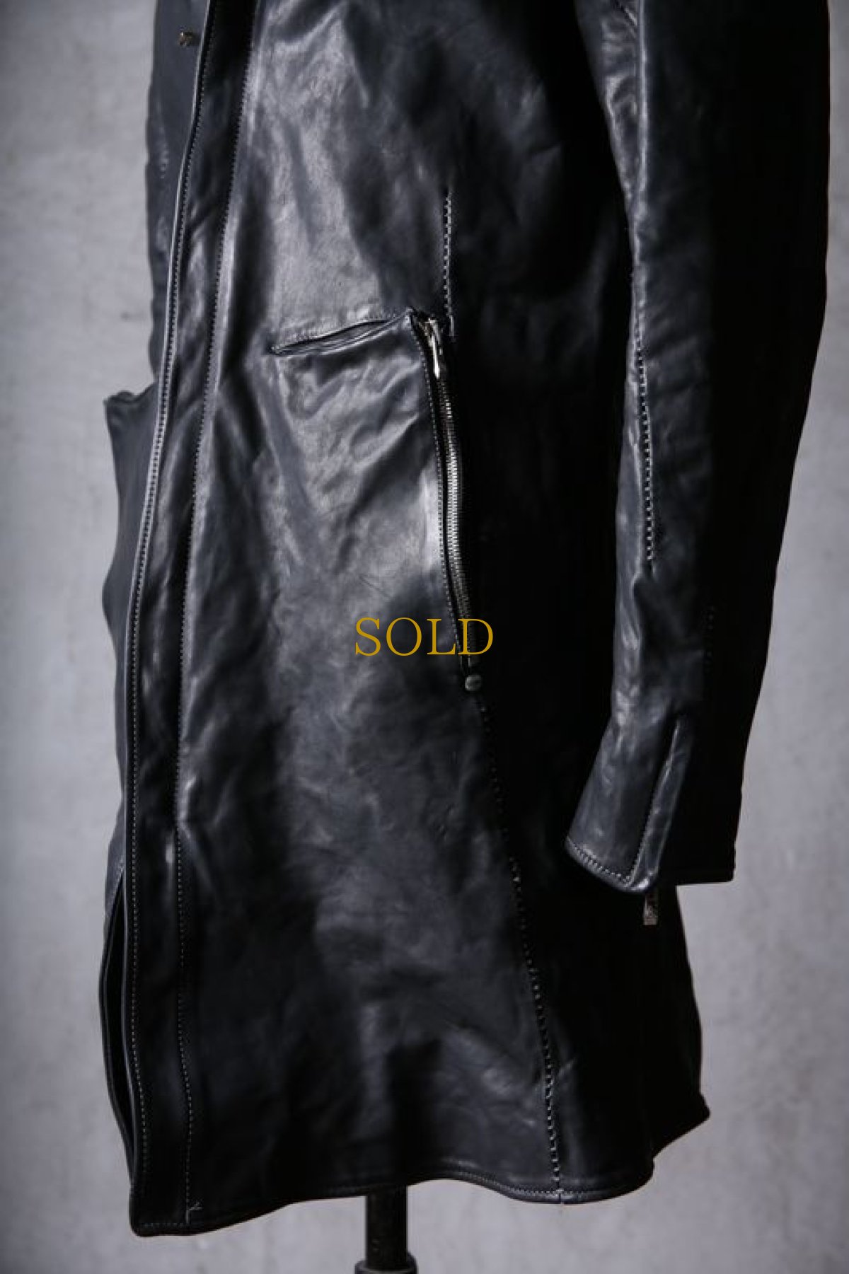 画像14: incarnation / インカネーション / 11911-5297CC / HORSE LEATHER SHEARLING PARKA LONG W/POCKET LINED (14)