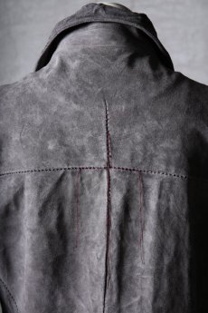 画像20: incarnation / インカネーション / 32131-5337 / BACK SKIN CALF LEATHER  BALMACAAN COAT W/OVER PKT LINED (20)