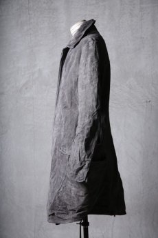 画像4: incarnation / インカネーション / 32131-5337 / BACK SKIN CALF LEATHER  BALMACAAN COAT W/OVER PKT LINED (4)