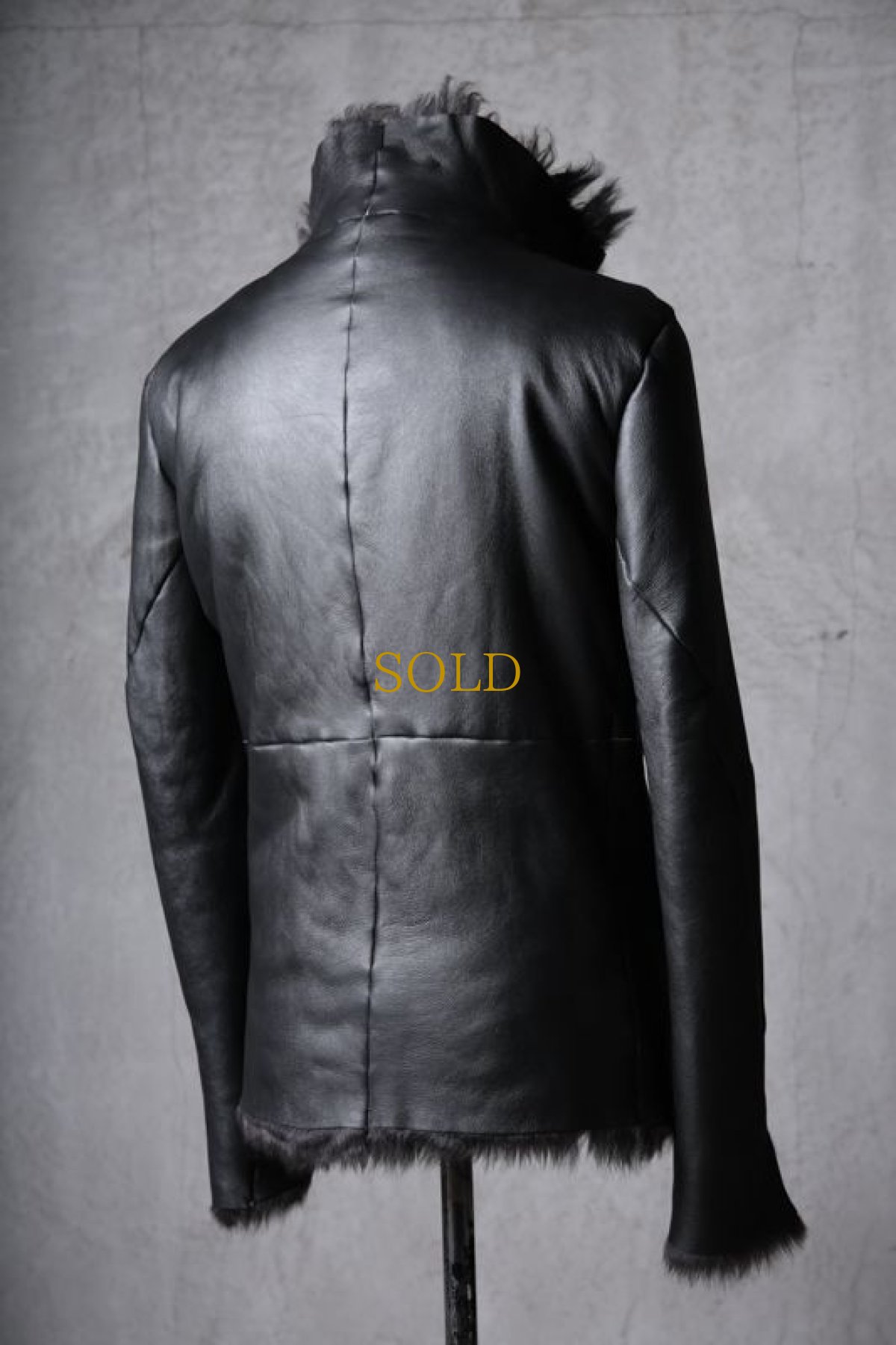 画像8: incarnation / インカネーション / 31991-4690 / SHEEP SHEARLING HIGH NECK ZIP BLOUSON SPIRAL ARM (8)