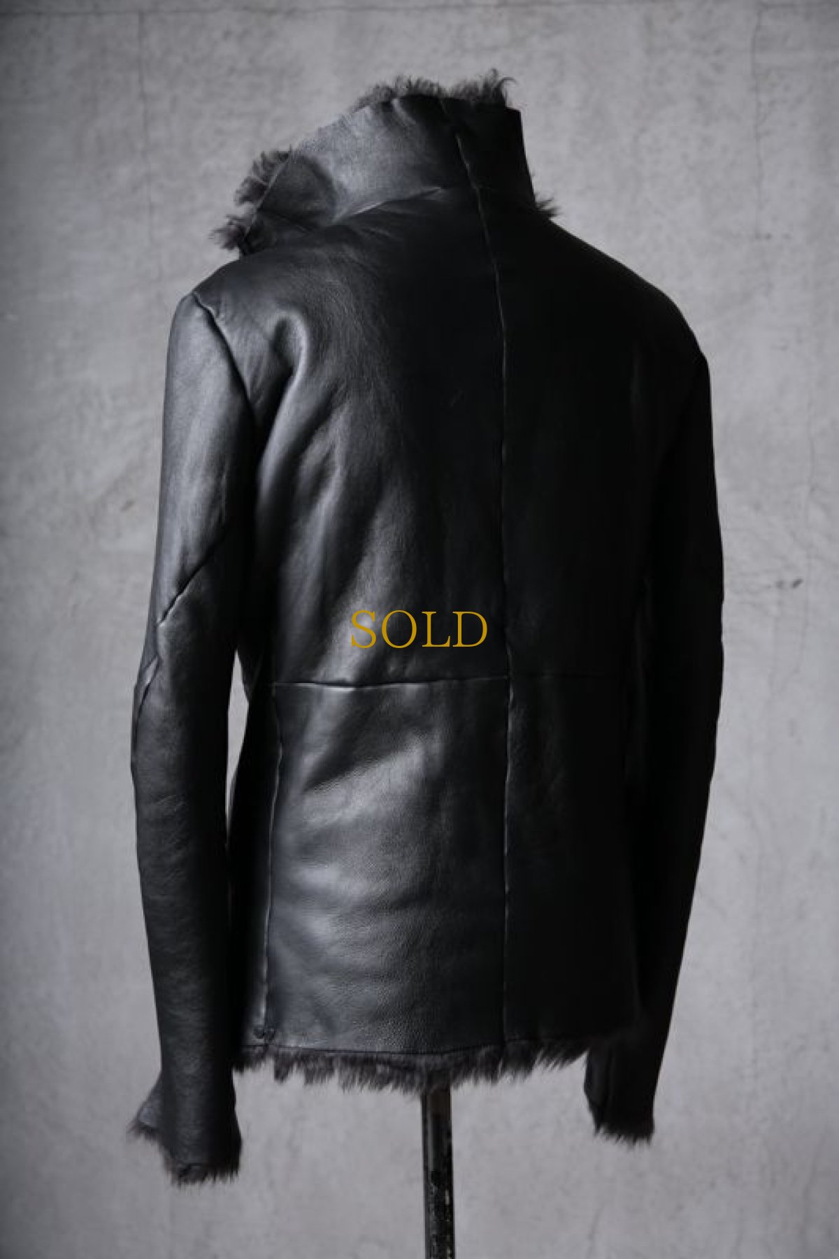 画像7: incarnation / インカネーション / 31991-4690 / SHEEP SHEARLING HIGH NECK ZIP BLOUSON SPIRAL ARM (7)