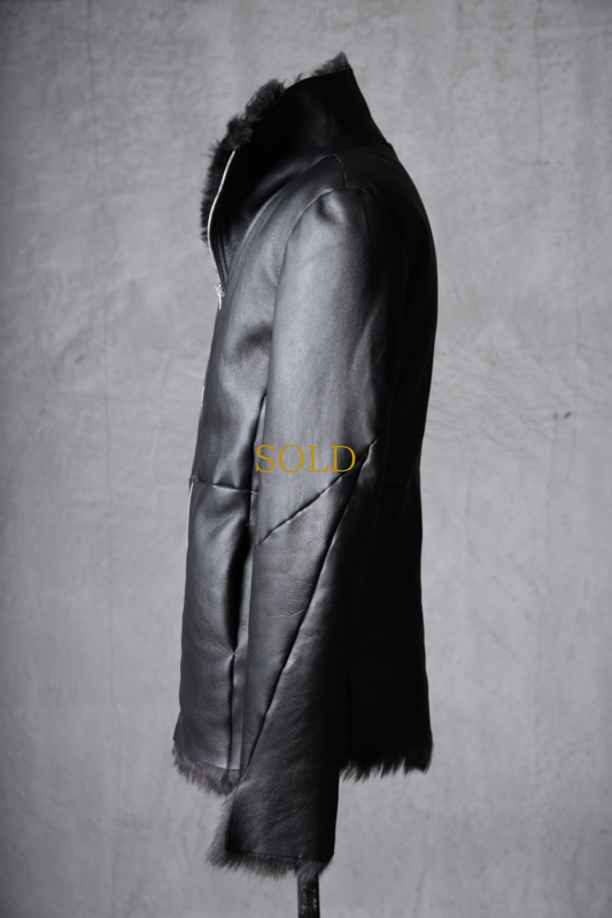 画像5: incarnation / インカネーション / 31991-4690 / SHEEP SHEARLING HIGH NECK ZIP BLOUSON SPIRAL ARM (5)