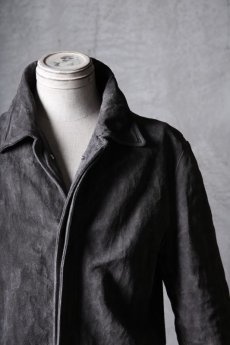 画像10: incarnation / インカネーション / 32131-5337 / BACK SKIN CALF LEATHER  BALMACAAN COAT W/OVER PKT LINED (10)