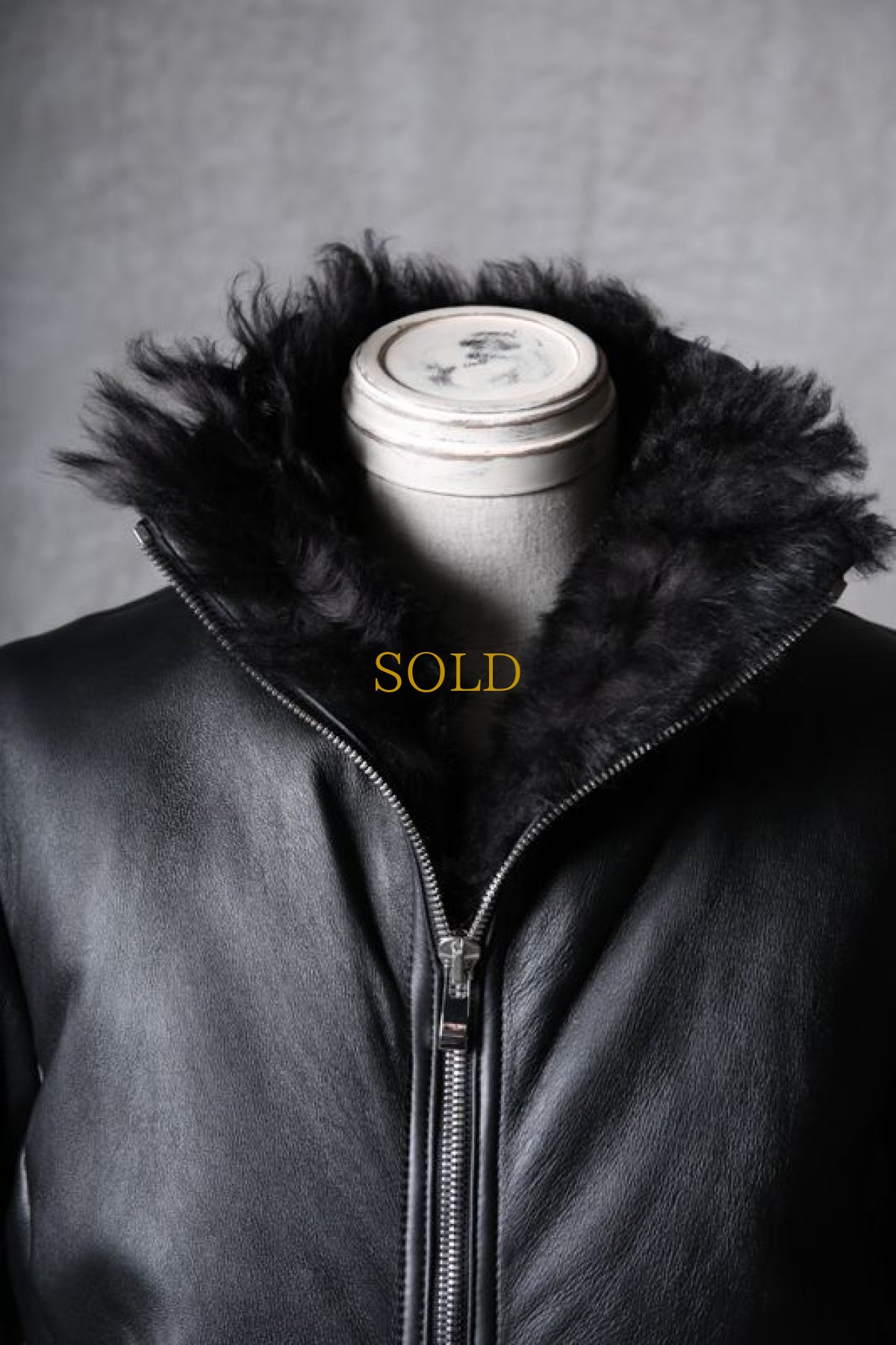 画像14: incarnation / インカネーション / 31991-4690 / SHEEP SHEARLING HIGH NECK ZIP BLOUSON SPIRAL ARM (14)