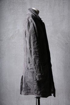 画像5: incarnation / インカネーション / 32131-5337 / BACK SKIN CALF LEATHER  BALMACAAN COAT W/OVER PKT LINED (5)