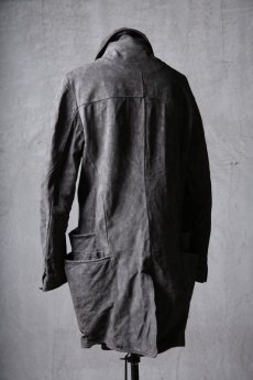 画像7: incarnation / インカネーション / 32131-5337 / BACK SKIN CALF LEATHER  BALMACAAN COAT W/OVER PKT LINED (7)