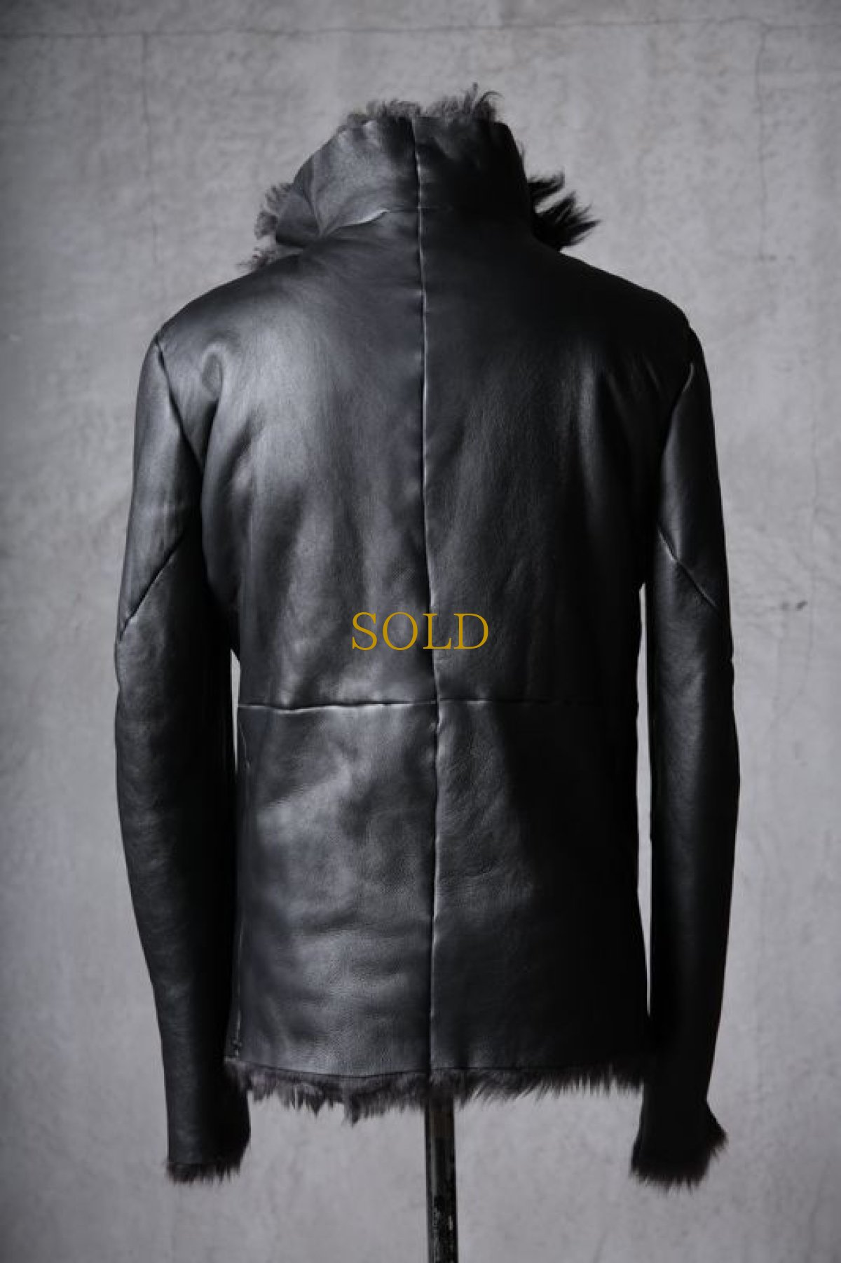 画像9: incarnation / インカネーション / 31991-4690 / SHEEP SHEARLING HIGH NECK ZIP BLOUSON SPIRAL ARM (9)