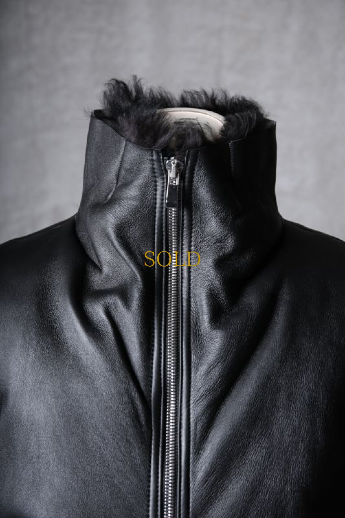 画像15: incarnation / インカネーション / 31991-4690 / SHEEP SHEARLING HIGH NECK ZIP BLOUSON SPIRAL ARM (15)