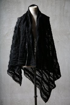 画像1: Thee OLD CIRCUS '' 1973 '' / 0401 / Cover up star / Italian fabric Wool blend knit cape (1)