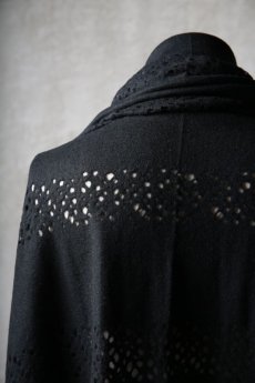 画像19: Thee OLD CIRCUS '' 1973 '' / 0402 / Cover up moon / Italian fabric Wool blend knit cape (19)