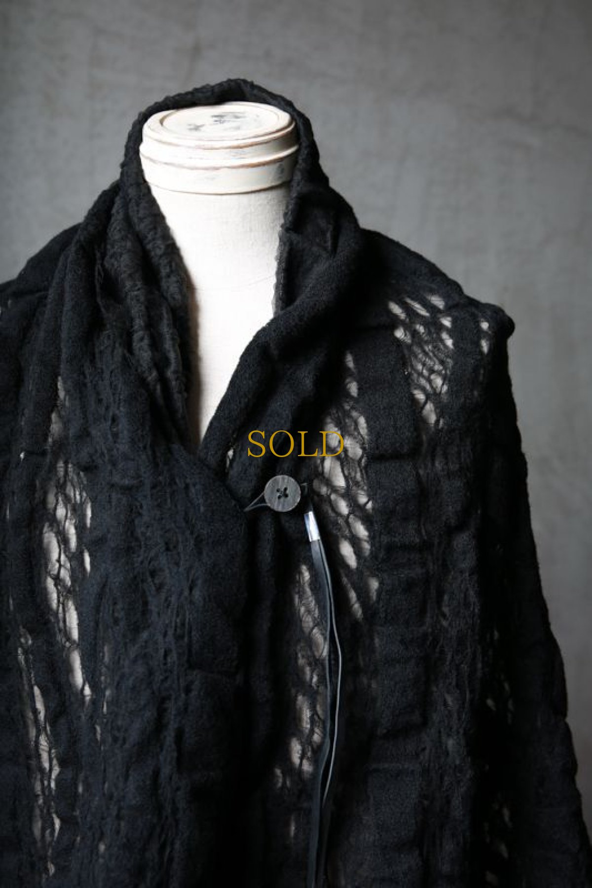 画像20: Thee OLD CIRCUS '' 1973 '' / 0401 / Cover up star / Italian fabric Wool blend knit cape (20)