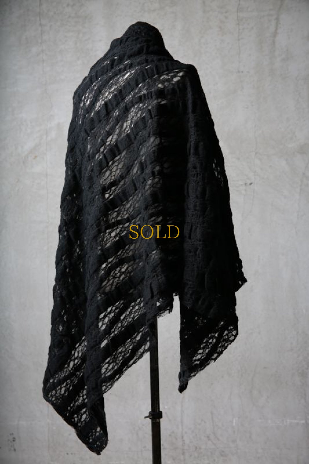 画像6: Thee OLD CIRCUS '' 1973 '' / 0401 / Cover up star / Italian fabric Wool blend knit cape (6)
