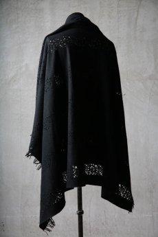 画像7: Thee OLD CIRCUS '' 1973 '' / 0402 / Cover up moon / Italian fabric Wool blend knit cape (7)