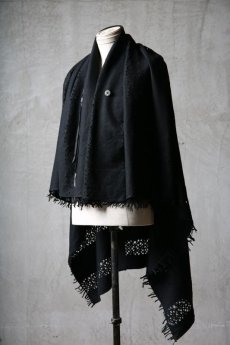 画像2: Thee OLD CIRCUS '' 1973 '' / 0402 / Cover up moon / Italian fabric Wool blend knit cape (2)