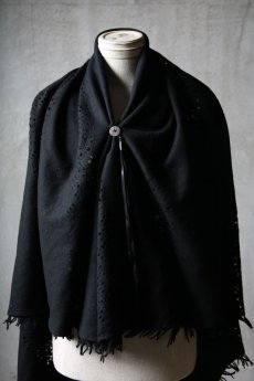 画像16: Thee OLD CIRCUS '' 1973 '' / 0402 / Cover up moon / Italian fabric Wool blend knit cape (16)