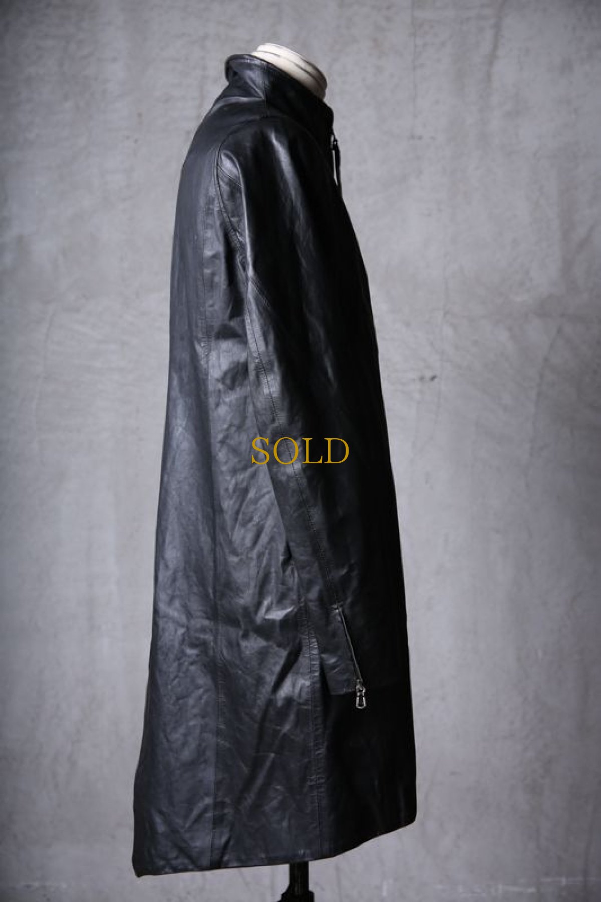 画像6: Thee OLD CIRCUS - 9 - / 9-9101 / "Rust Journey" / ディストーションネック フロントジップ フィッシュテール ラストレザーコート (6)