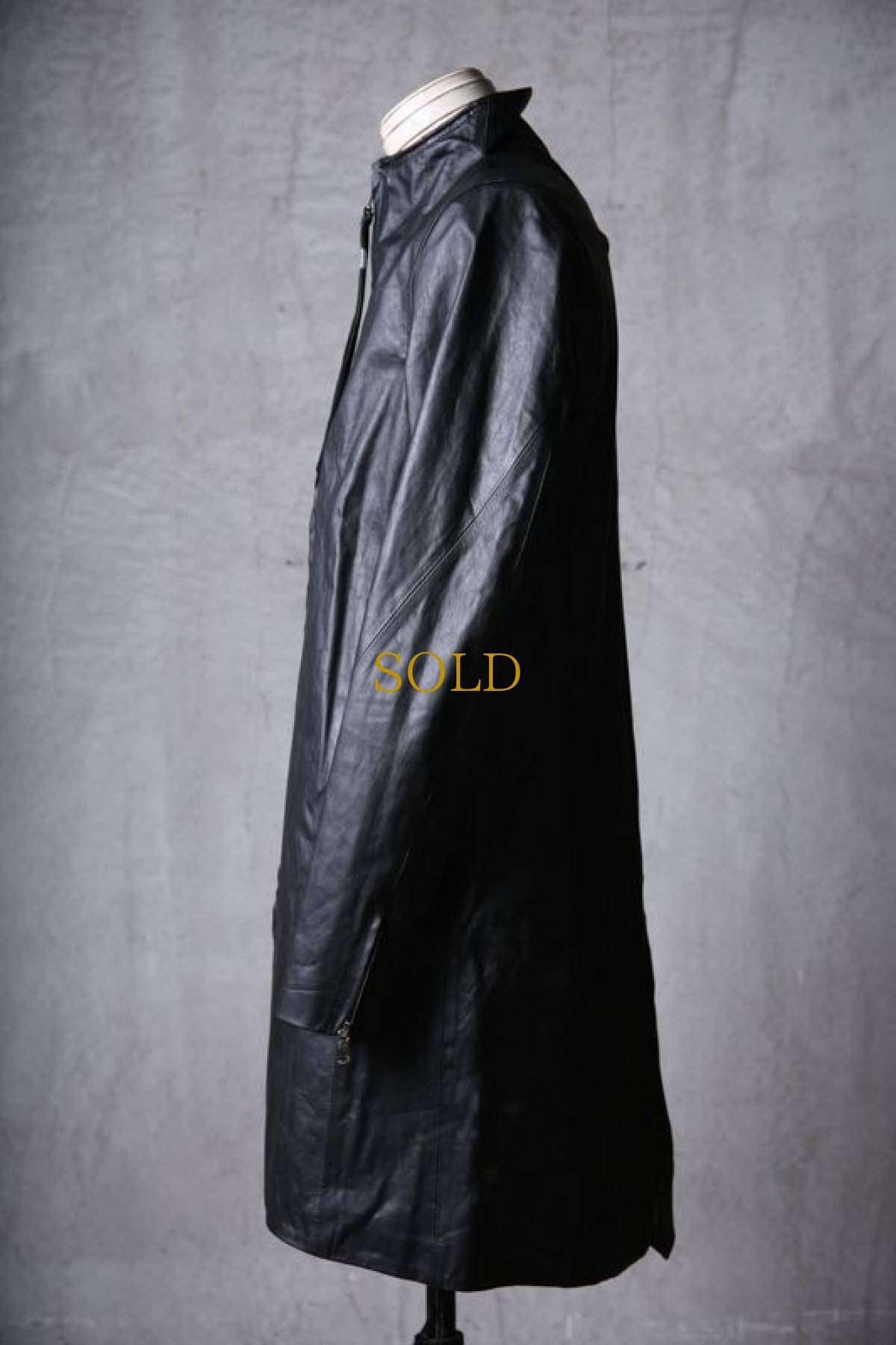 画像5: Thee OLD CIRCUS - 9 - / 9-9101 / "Rust Journey" / ディストーションネック フロントジップ フィッシュテール ラストレザーコート (5)