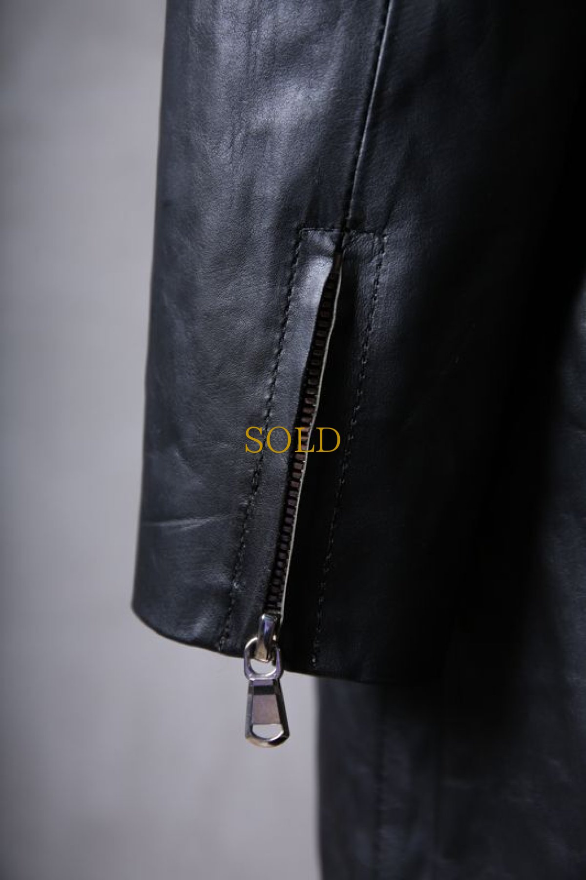 画像19: Thee OLD CIRCUS - 9 - / 9-9101 / "Rust Journey" / ディストーションネック フロントジップ フィッシュテール ラストレザーコート (19)