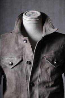 画像10: incarnation / インカネーション / 12211-41257 / HORSE LEATHER JEAN JACKET O/P ARM LINED (10)