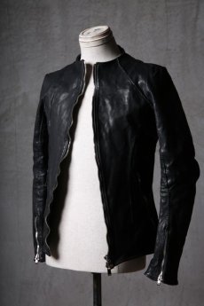 画像2: incarnation / インカネーション / 12211-41477 / HORSE LEATHER NO COLLAR  ZIP/F MOTO DARTS SHOULDER LINED  (2)