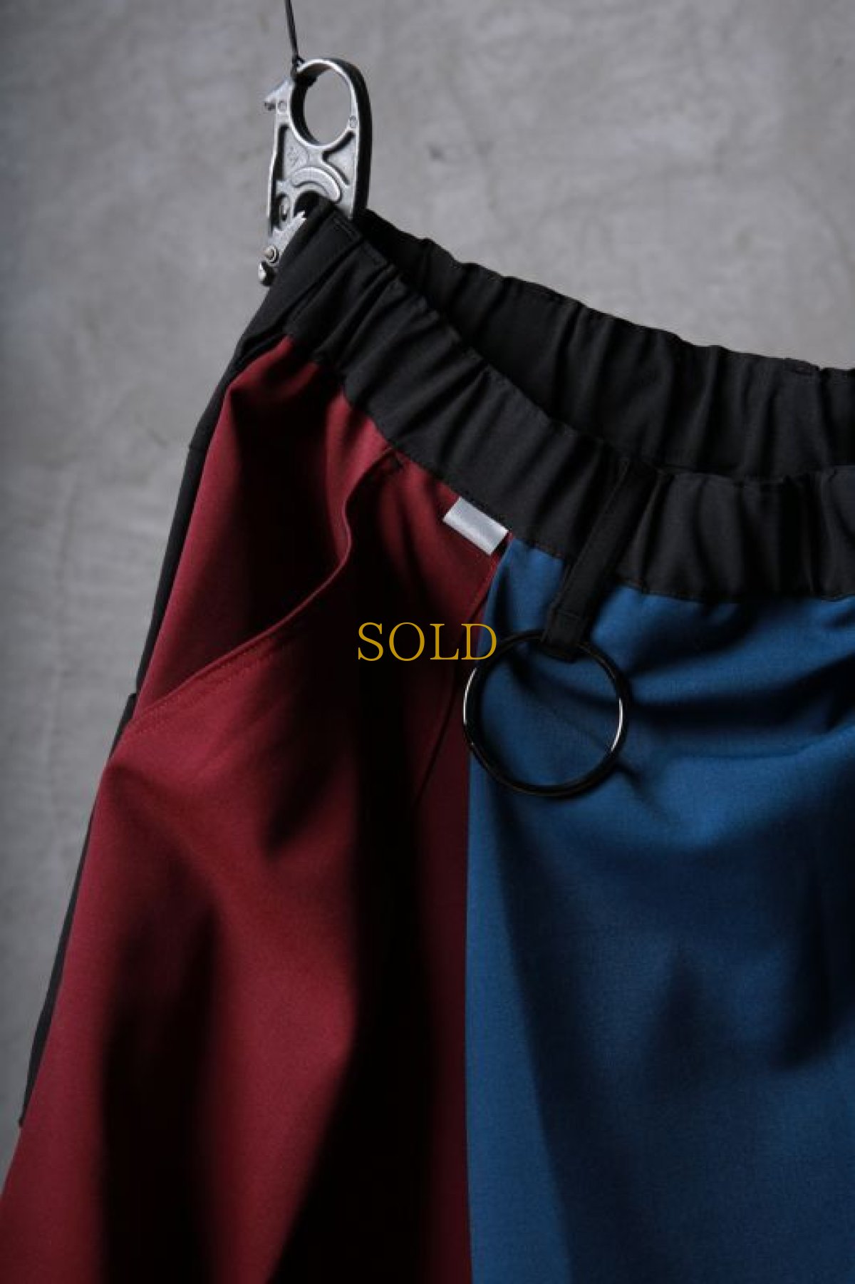 画像3: JUVENILE HALL ROLLCALL / ジュヴェナイルホールロールコール / 1517 / " FLUFFY CLOUD " Crazy color asymmetric skirt pants (3)