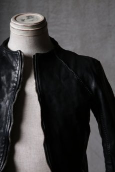 画像10: incarnation / インカネーション / 12211-41477 / HORSE LEATHER NO COLLAR  ZIP/F MOTO DARTS SHOULDER LINED  (10)