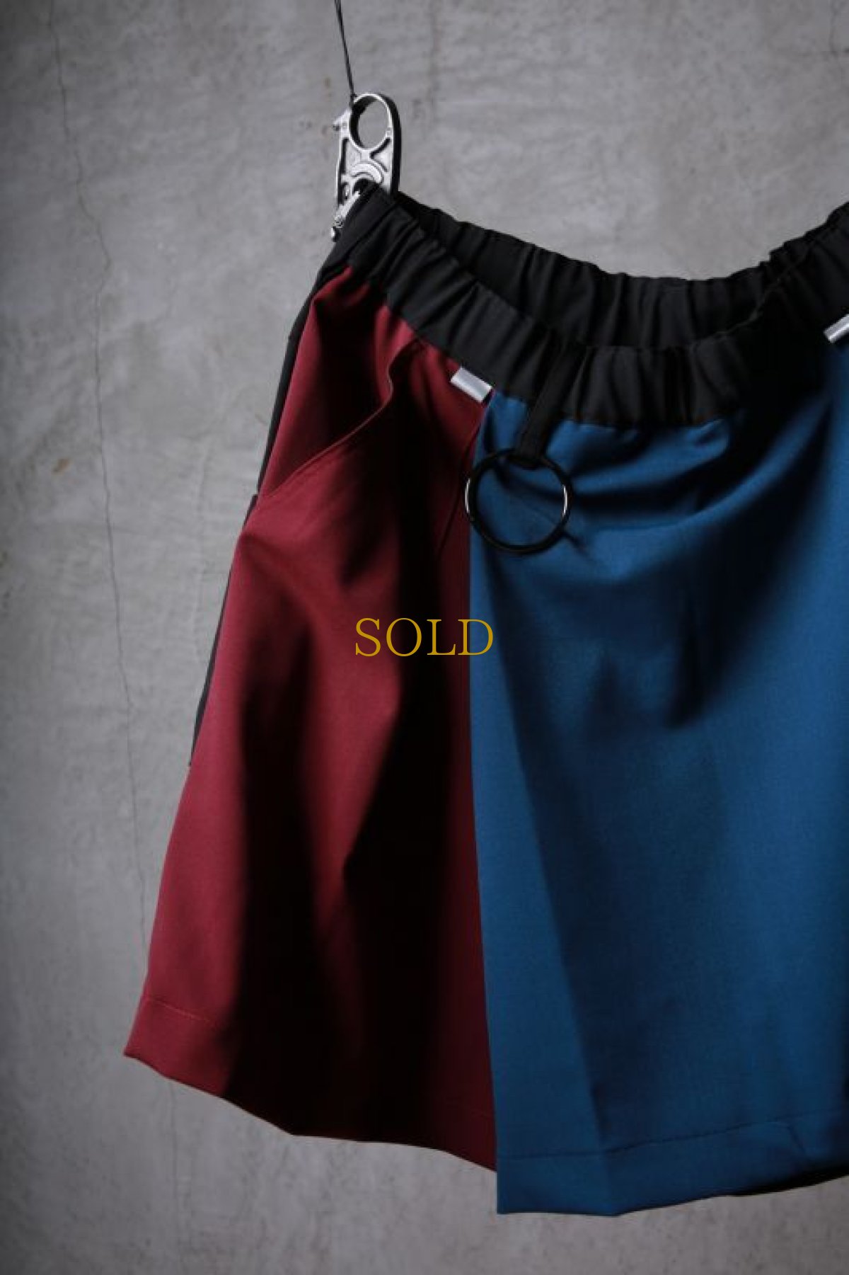 画像4: JUVENILE HALL ROLLCALL / ジュヴェナイルホールロールコール / 1517 / " FLUFFY CLOUD " Crazy color asymmetric skirt pants (4)