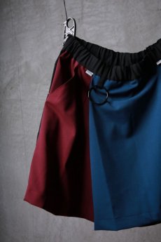 画像4: JUVENILE HALL ROLLCALL / ジュヴェナイルホールロールコール / 1517 / " FLUFFY CLOUD " Crazy color asymmetric skirt pants (4)