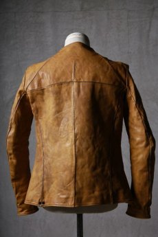 画像8: incarnation / インカネーション / 12211-41477 / HORSE LEATHER NO COLLAR  ZIP/F MOTO DARTS SHOULDER LINED  (8)