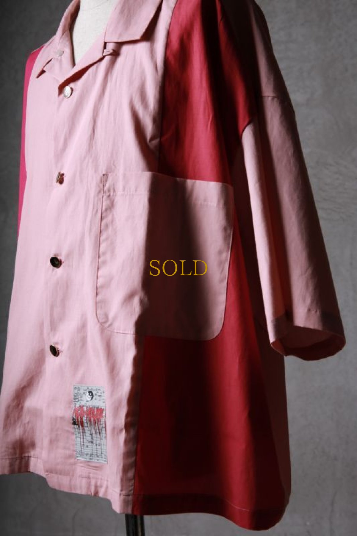 画像17: JUVENILE HALL ROLLCALL / ジュヴェナイルホールロールコール / 1551 / " FLUFFY CLOUD " Open collar crazy shirt (17)