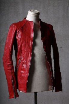 画像3: incarnation / インカネーション / 12211-41477 / HORSE LEATHER NO COLLAR  ZIP/F MOTO DARTS SHOULDER LINED  (3)