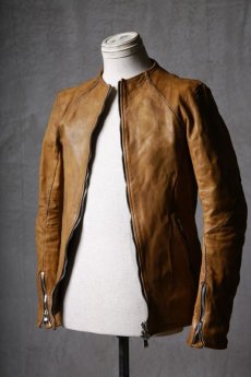 画像2: incarnation / インカネーション / 12211-41477 / HORSE LEATHER NO COLLAR  ZIP/F MOTO DARTS SHOULDER LINED  (2)