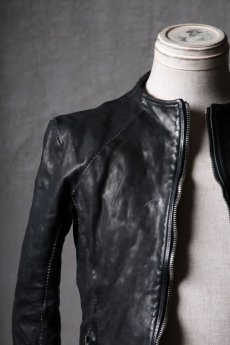 画像9: incarnation / インカネーション / 12211-41477 / HORSE LEATHER NO COLLAR  ZIP/F MOTO DARTS SHOULDER LINED  (9)